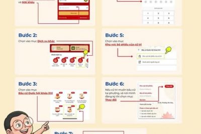 HƯỚNG DẪN KIỂM TRA THÔNG TIN VÀ THAY ĐỔI KHU VỰC BỎ PHIẾU CỦA CỬ TRI QUA ỨNG DỤNG VNeID