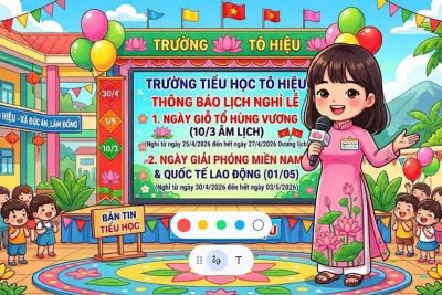 THÔNG BÁO NGHỈ LỄ GIỖ TỔ HÙNG VƯƠNG-30/4 -1/5